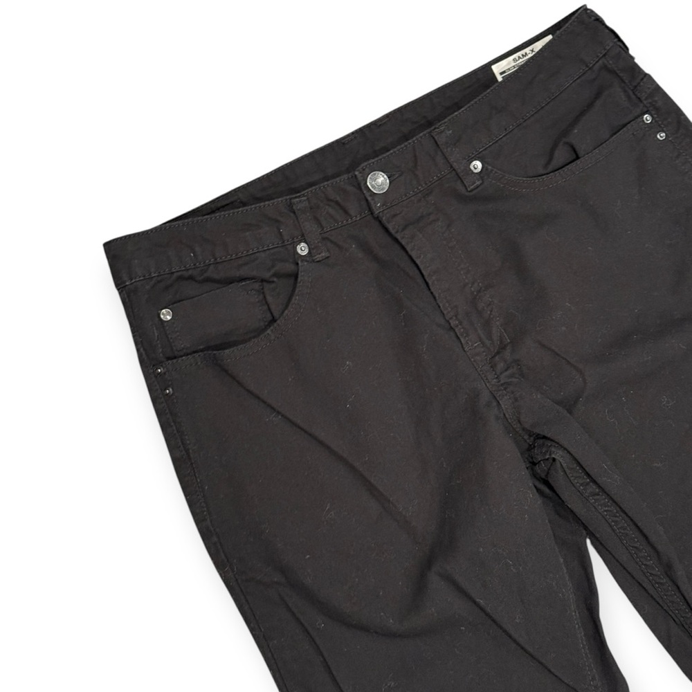 Buffalo David Bitton Jeans Men's 36x30 Sam-X Slim Straight Stretch Black